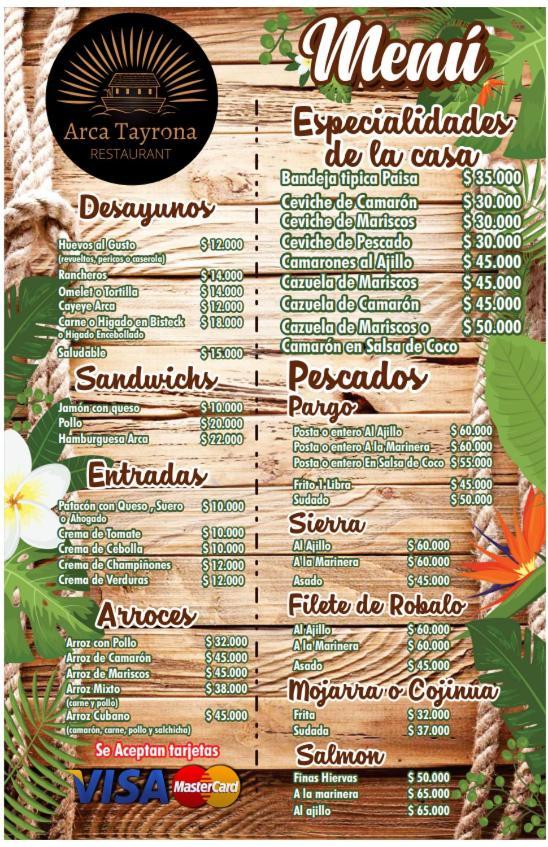 Arca Tayrona Restaurant & Hostal Los Naranjos Εξωτερικό φωτογραφία